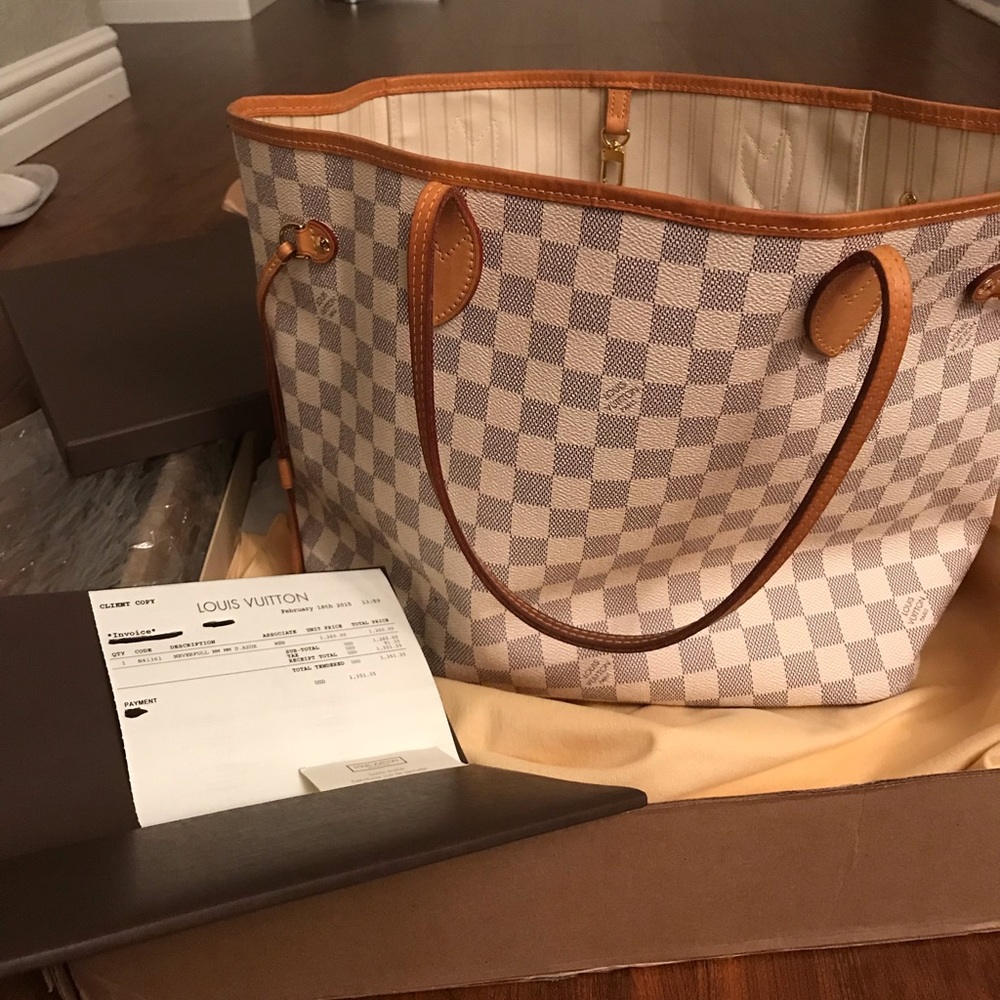 Louis Vuitton Neverfull Mm damier Azur
